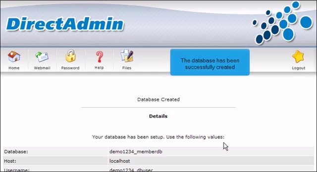آموزش ساخت دیتابیس در هاست دایرکت ادمین